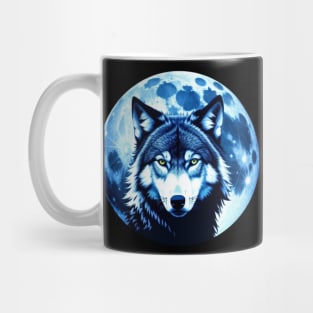 Blue Wolf Mug